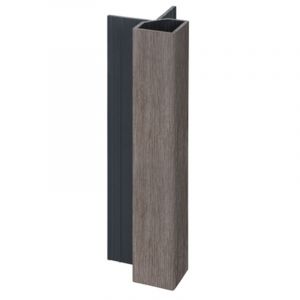 Keralit Uitwendig Hoekprofiel 32x32 mm Taupe Eiken (modern eiken) (bestelnr. 2828)