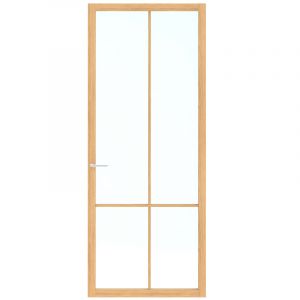 Skantrae SlimSeries SSL 14808 Blank Glas - 78 x 201,5 cm - Stomp Linksdraaiend